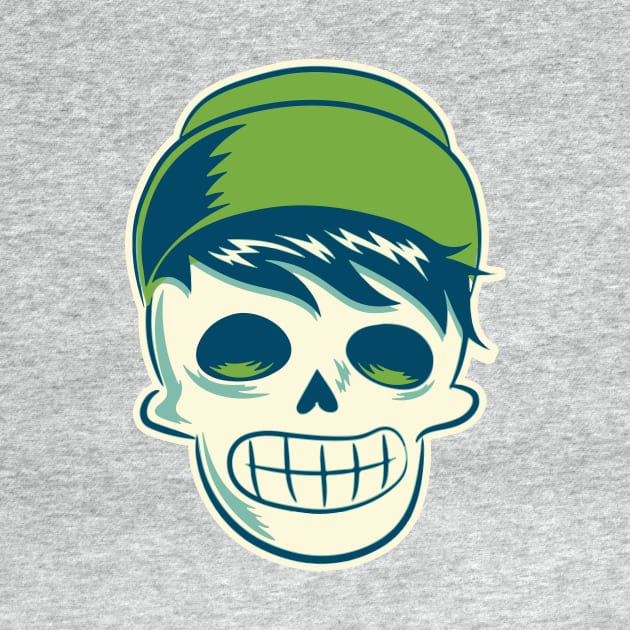 Hipster Skeleton with Beanie by SLAG_Creative